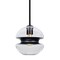 Besa Lighting Hula 8 Stem Pendant, Clear/Black, Black Finish, 1x7W LED Edison 1TT-HULA8BK-EDIL-BK - alternate 1